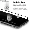 Karastatud klaasist ekraanikaitse Kapsolo iPhone 13 / iPhone 14 Max — kumer 9H, sobib kuni 15,5 cm (6,1 tolli)