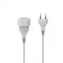 Hama 00223261 toitepikendus 3 m 1 vahelduvvoolu pistikupesa Siseruumides Valge