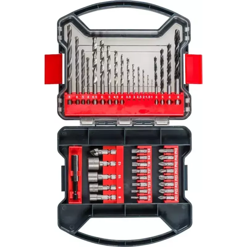 Kruvikeeraja otsakute komplekt KWB 109104 41 tk Phillips Pozidriv Torx