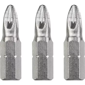 Kruvikeeraja otsakute komplekt KWB 121102 — 3 tk, Pozidriv PZ2, 25 mm pikkus, 1/4 tolline vars