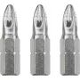 Kruvikeeraja otsakute komplekt KWB 121102 — 3 tk, Pozidriv PZ2, 25 mm pikkus, 1/4 tolline vars