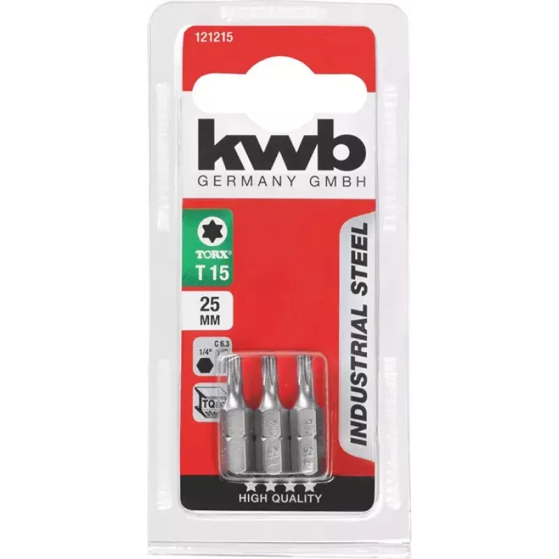 Kruvikeeraja otsak KWB 121230 3 tk Torx T30 25 mm
