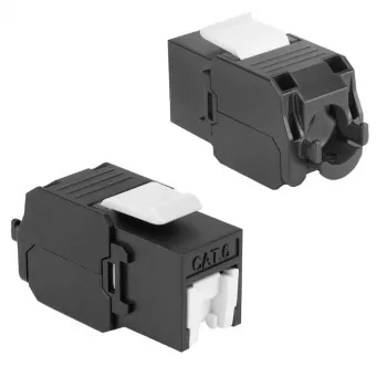 ACT Keystone Jack RJ45 CAT6 Unshielded toolless with shutter, must