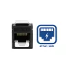 ACT Keystone Jack RJ45 CAT6 Unshielded toolless with shutter, must