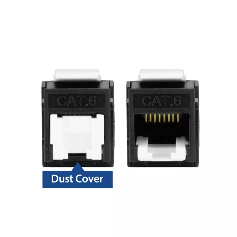 ACT Keystone Jack RJ45 CAT6 Unshielded toolless with shutter, must