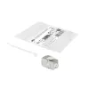 ACT Keystone Jack RJ45 CAT6 varjestatud tööriistavaba katiku ja hõbevalgega
