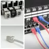 ACT Keystone Jack RJ45 CAT6 varjestatud tööriistavaba katiku ja hõbevalgega