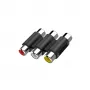 Hama 00205174 kaablisoo vaheti 3 x RCA