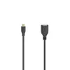 Hama Flexi-õhuke USB-kaabel USB 2.0 0,15 m Micro-USB A-USB A Must