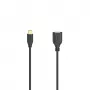 Hama Flexi-õhuke USB-kaabel USB 2.0 0,15 m USB C USB A Must
