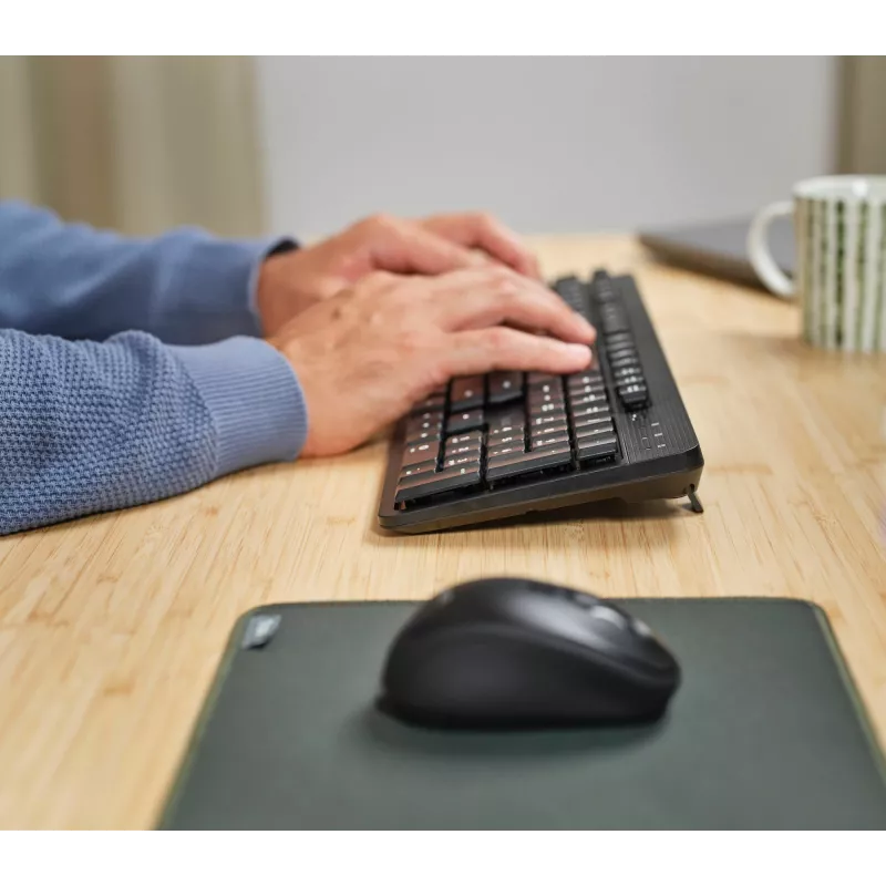 Trust TKM-360 klaviatuur Kaasas hiir Kontor RF Juhtmevaba QWERTZ Saksa Must