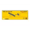 DeLOCK USB-laseresitleja juhtmeta USB RF kaugjuhtimispult punase laserosutiga