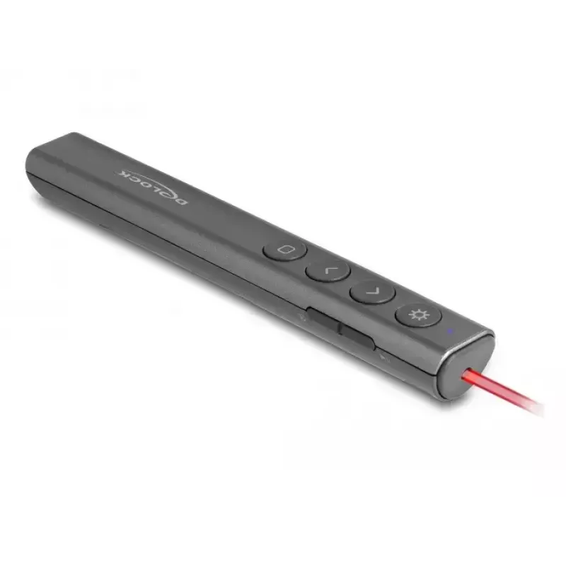 DeLOCK USB-laseresitleja juhtmeta USB RF kaugjuhtimispult punase laserosutiga