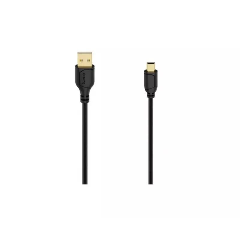 Hama 00074262 USB-kaabel USB 2.0 0,75 m USB A Mini-USB B Must