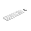 Hama WKM-550 klaviatuur, kaasas hiir, kodu/kontori, RF-juhtmevaba + Bluetooth, QWERTZ, saksa, hall, valge