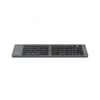Hama Travel 450 QWERTZ saksa Bluetooth must, tumehall