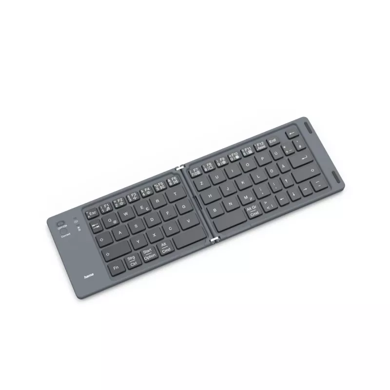 Hama Travel 450 QWERTZ saksa Bluetooth must, tumehall