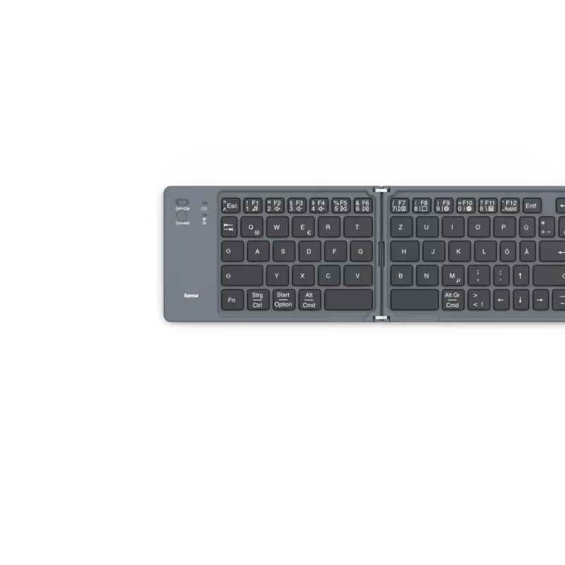 Hama Travel 450 QWERTZ saksa Bluetooth must, tumehall