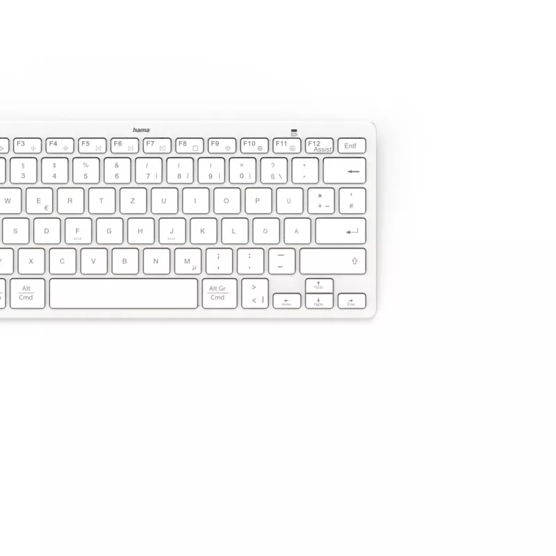 Hama Travel 400 QWERTZ saksa Bluetooth hall, valge