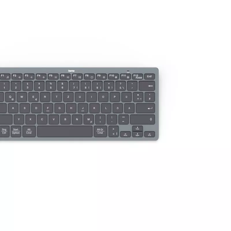 Hama Travel 400 QWERTZ German Bluetooth Must, Dark hall