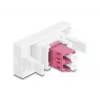 Fiiberoptiline adapter DeLOCK 90846 LC Multi-mode 1 tk Lilla Valge