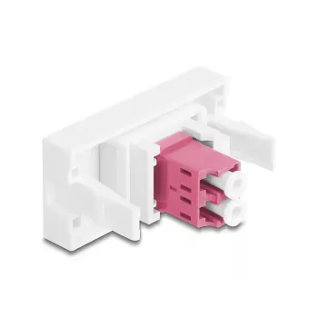 Fiiberoptiline adapter DeLOCK 90846 LC Multi-mode 1 tk Lilla Valge