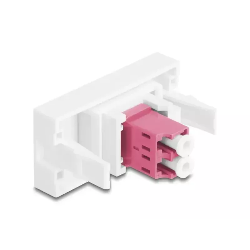 Fiiberoptiline adapter DeLOCK 90846 LC Multi-mode 1 tk Lilla Valge