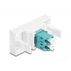 Fiiberoptiline adapter DeLOCK 90845 LC Multi-mode 1 tk Akvamariinvärvi valge