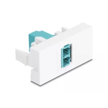 Fiiberoptiline adapter DeLOCK 90845 LC Multi-mode 1 tk Akvamariinvärvi valge