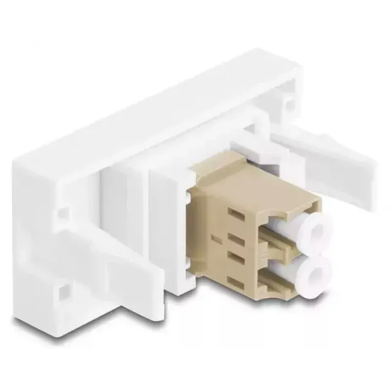 Fiiberoptiline adapter DeLOCK 90840 LC Multi-mode 1 tk Beež Valge