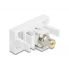 DeLOCK 90856 Keystone'i moodul RCA valge 22,5 mm x 45 mm x 33 mm