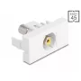 DeLOCK 90856 Keystone'i moodul RCA valge 22,5 mm x 45 mm x 33 mm