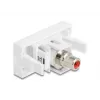 DeLOCK 90857 Keystone-moodul RCA punane valge 22,5 mm 45 mm 33 mm