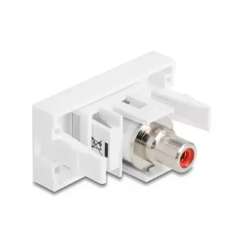 DeLOCK 90857 Keystone-moodul RCA punane valge 22,5 mm 45 mm 33 mm