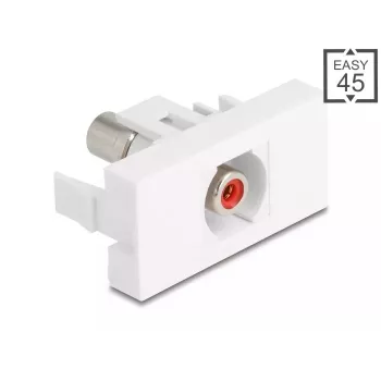 DeLOCK 90857 Keystone-moodul RCA punane valge 22,5 mm 45 mm 33 mm