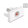 DeLOCK 90857 Keystone-moodul RCA punane valge 22,5 mm 45 mm 33 mm