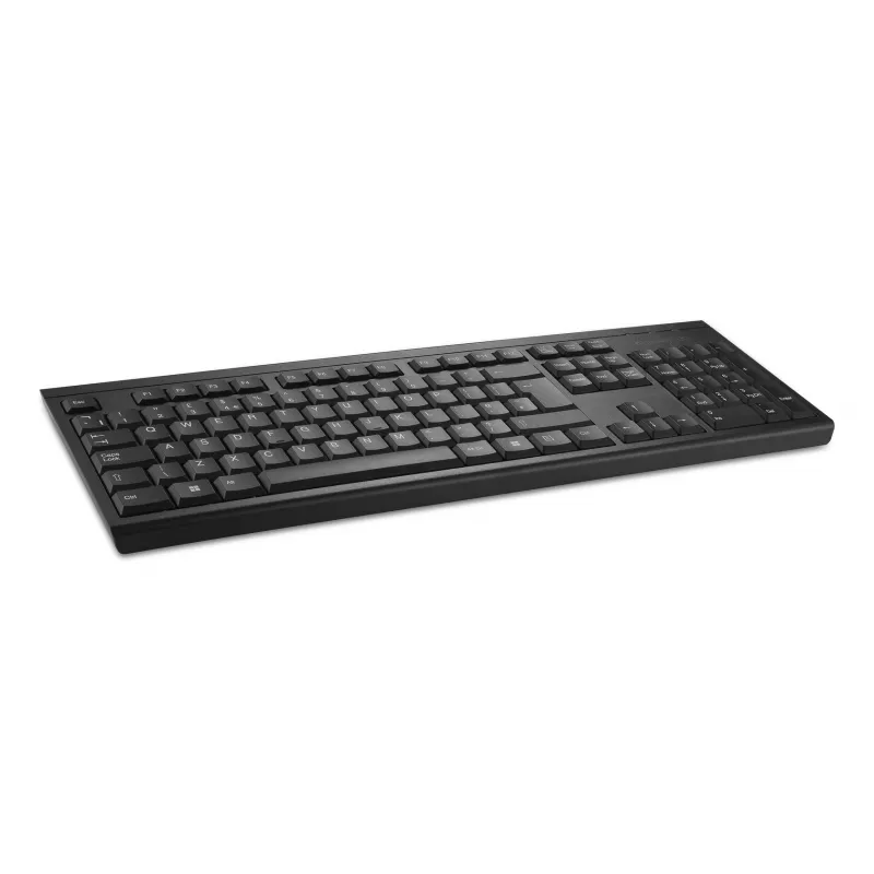 Kensington KB150 EQ juhtmevaba klaviatuur, täissuuruses (100%), juhtmevaba, RF-juhtmevaba, membraan, QWERTY, must