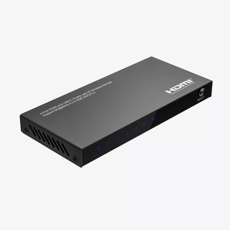 HDMI lüliti MicroConnect MC-USBCHDMISWITCH0401-8K 8K eraldusvõime