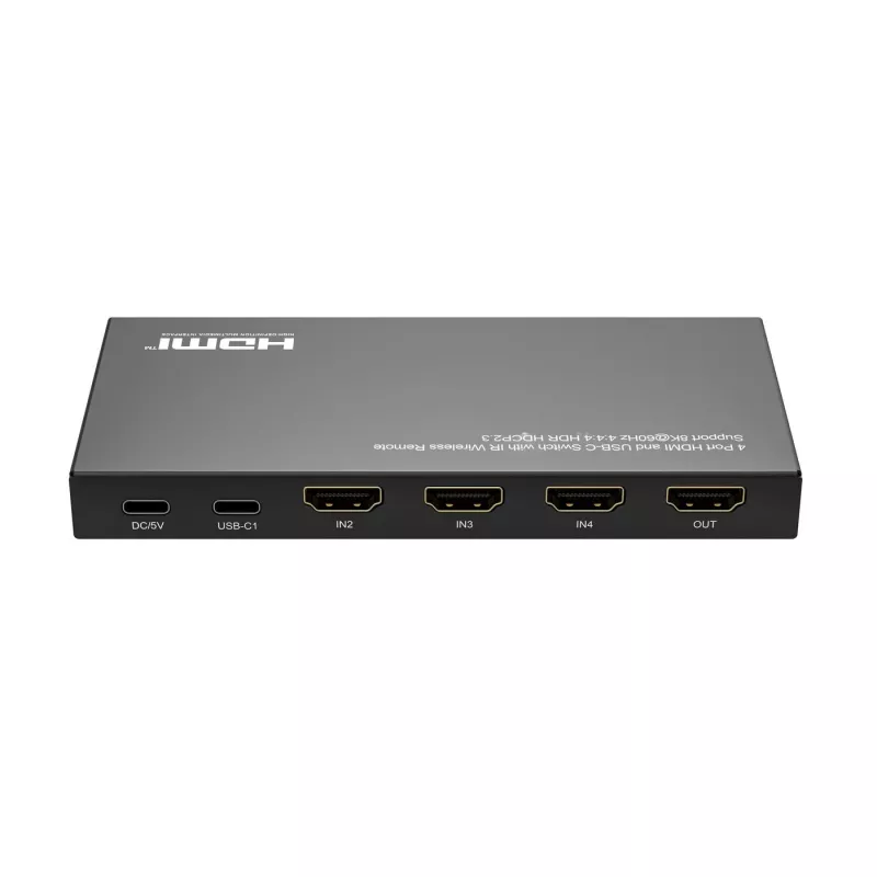 HDMI lüliti MicroConnect MC-USBCHDMISWITCH0401-8K 8K eraldusvõime