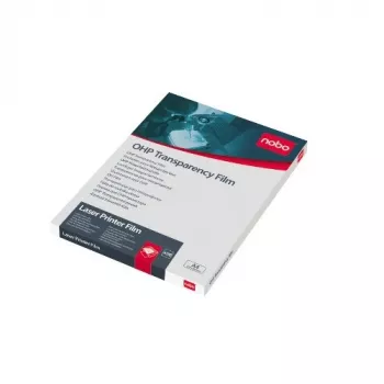 Nobo Overhead Projector Laser Printer Film, Ühendkuningriik, 210 x 297mm, 50 lehte
