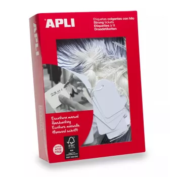 Sildid APLI 00390 500 tk valge ristkülik 2,2x3,5 cm