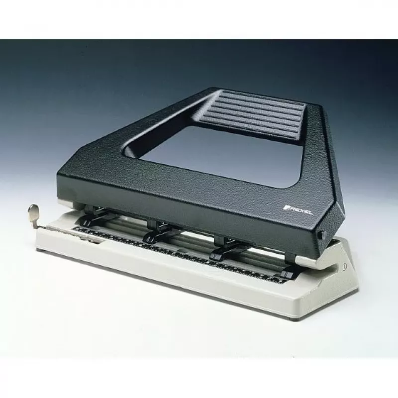 Rexel V430 4-auguline auguraud must, 30 lehte, Must, Hall, Metall, 6 mm, 1,71 kg, 209 mm