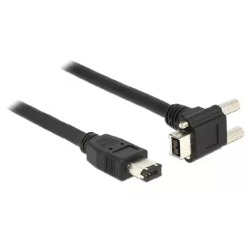 FireWire-kaabel DeLOCK 83589 2 m 6-kontaktiline 9-kontaktiline must