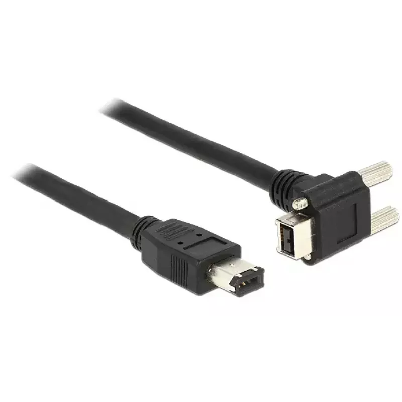 FireWire-kaabel DeLOCK 83589 2 m 6-kontaktiline 9-kontaktiline must