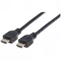 Manhattan HDMI 4K@60Hz kaabel Ethernetiga - CL3 reitinguga, 3 m, sobib seinasiseseks kasutamiseks, kõikideks 4K ja 1080p/HD kasutusteks - uuendamiseks või tuleviku valmisolekuks, isane-isanele, must, Ultra HD 4k x 2k, eluaegne garantii, Premium High Speed