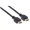 Manhattan HDMI 4K@60Hz kaabel Ethernetiga - CL3 reitinguga, 3 m, sobib seinasiseseks kasutamiseks, kõikideks 4K ja 1080p/HD kasutusteks - uuendamiseks või tuleviku valmisolekuks, isane-isanele, must, Ultra HD 4k x 2k, eluaegne garantii, Premium High Speed