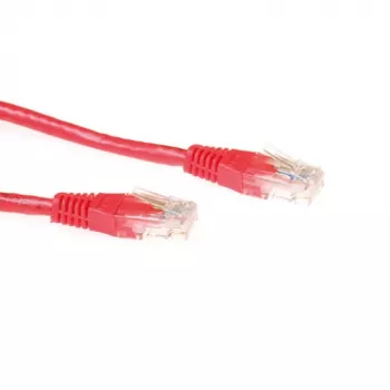 ACT Punane 2-meetrine U/UTP CAT6A paigakaabel RJ45-pistikutega