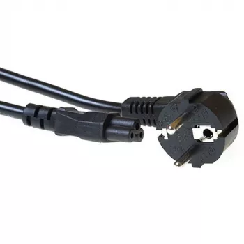 ACT Powercord võrgupistik CEE 7/7 isane (nurk) - C5 must 10 m