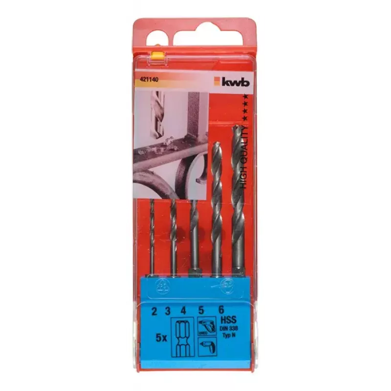 Spiraalpuuriterade komplekt KWB 421140 5 tk