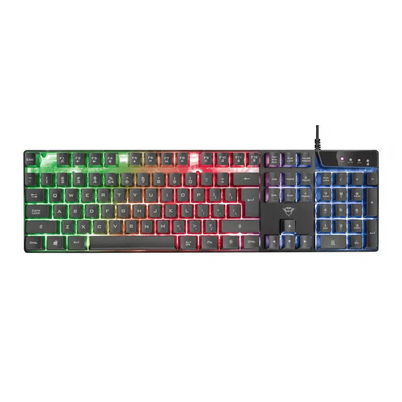Trust GXT 835 Azor klaviatuur Gaming USB German Must